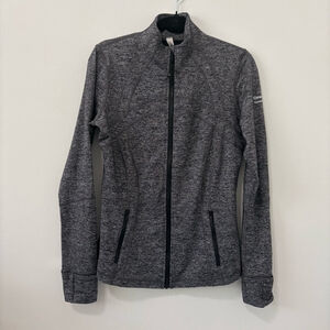 Lululemon Define Jacket Cleveland Clinic Canada Sz 10 Heathered Black EUC